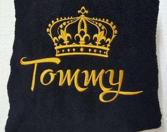 Personalised bathrobe,dressing gown,embroidered name,birthday gift,wedding