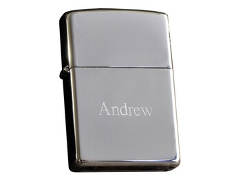 Engraved Zippo Lighter - High Polish - Personalized Zippo - Smoking Accessories