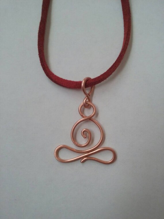 Yoga necklace yoga jewelry lotus necklace gift for yogi