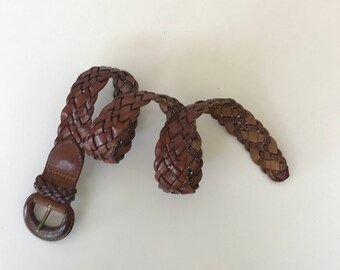 Vintage Size Small Women's Brown Woven Belt