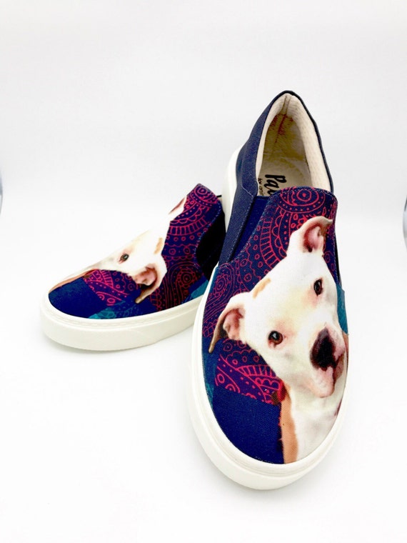 PIT BULL SHOES Pit bull lovers women shoes Dog Lovers dog