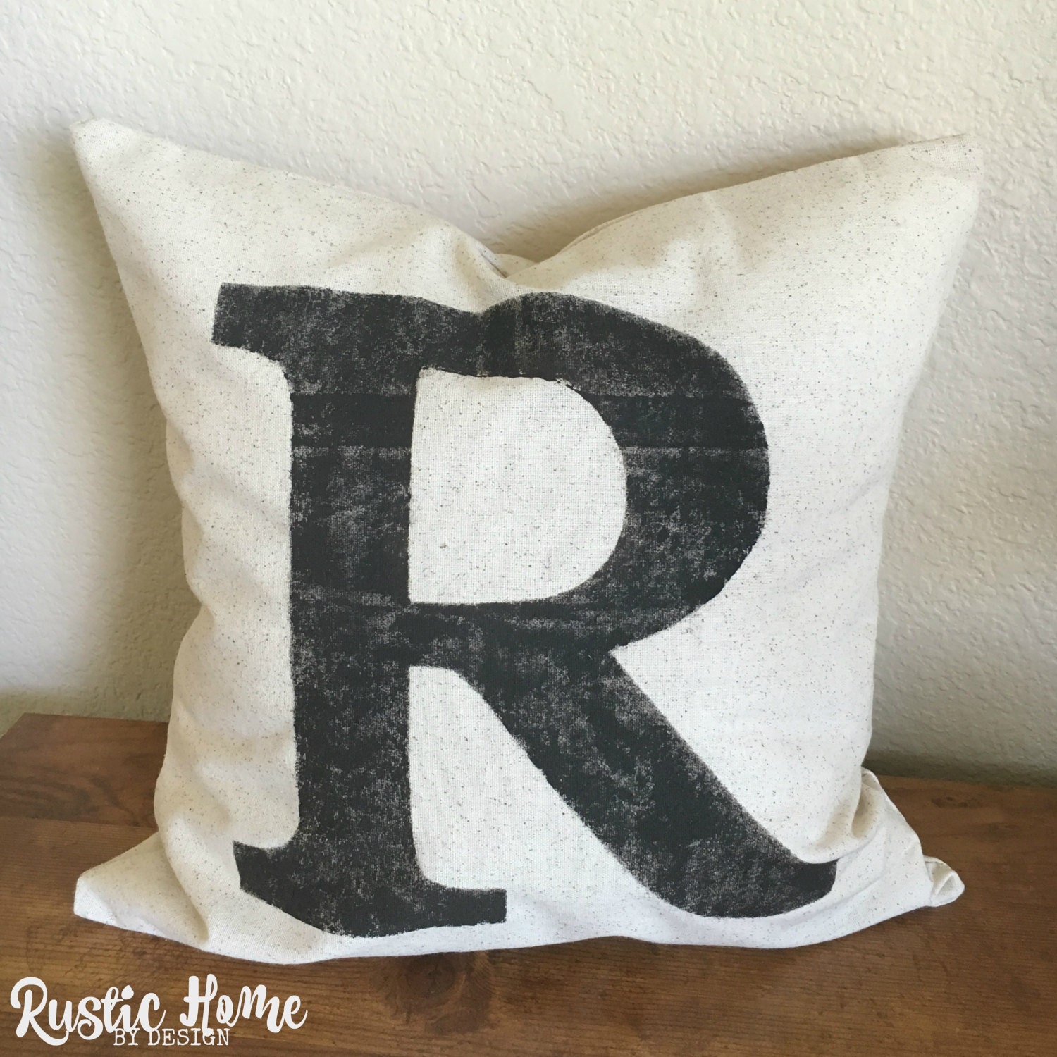 BEST SELLER Initial Pillow Rustic Pillow Cover Farmhouse