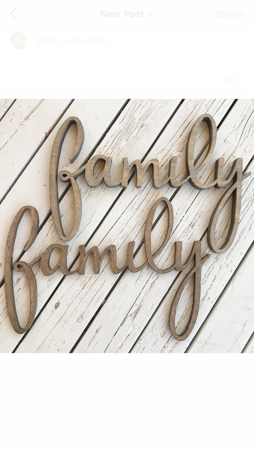 Wooden Name/Word CutOuts by on Etsy
