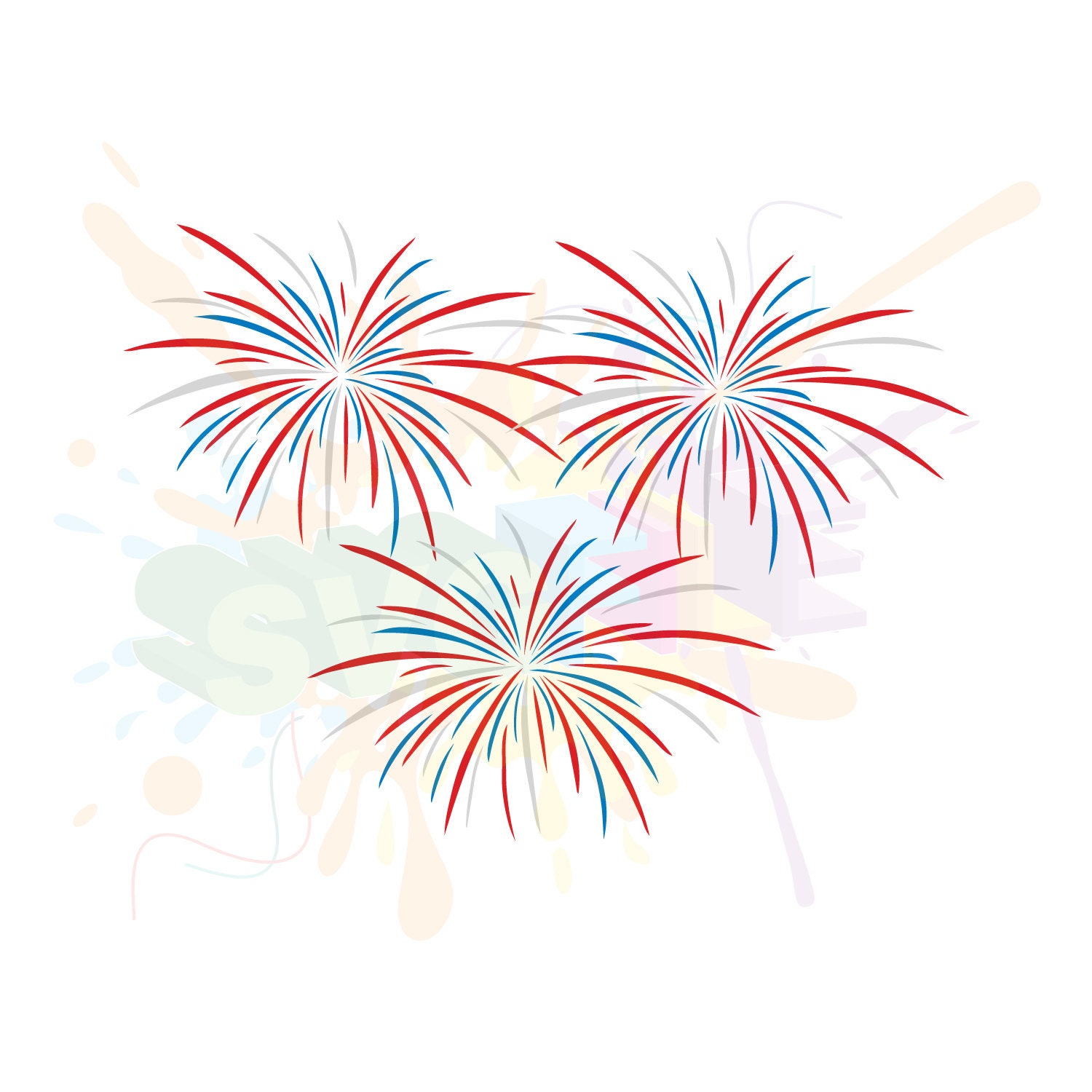 Download Fireworks SVG Files for Cutting 4th of July Cricut Fourth ...