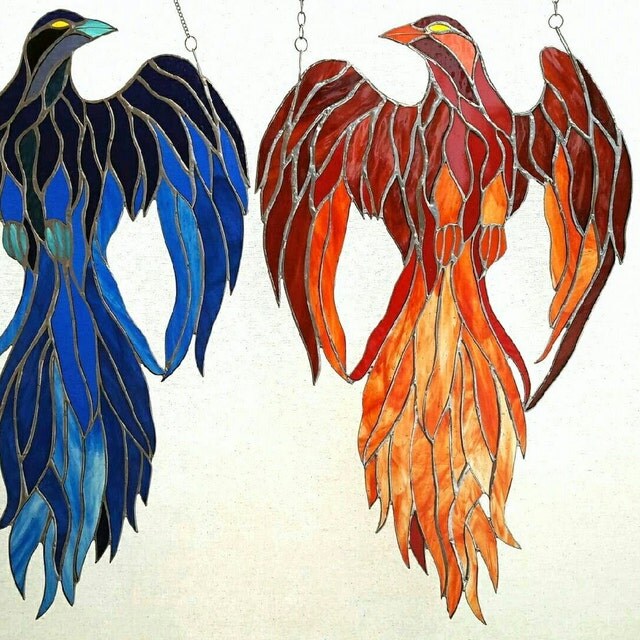 Glastonbury Stained Glass. Wildlife in glass. by GlastonburyGlass