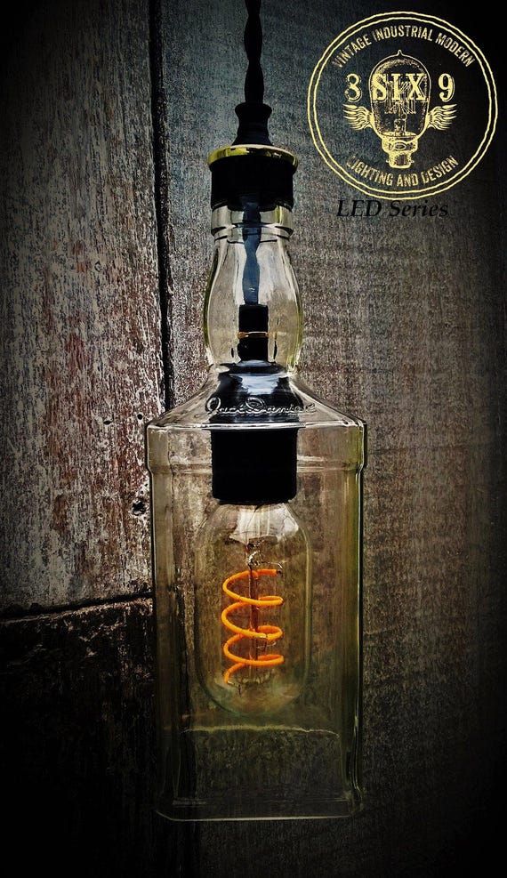 LED Whiskey Bottle Pendant Light LED Edison Series Hanging