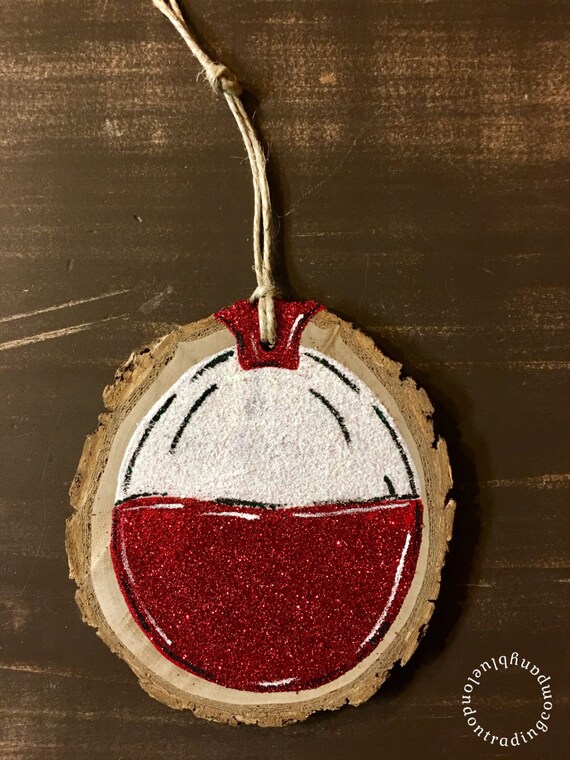 Fishing Bobber Christmas Ornament Fishing Bobber Wood