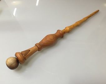Wizard Wand - Harry Potter Wand, Cherry, Mulberry, and Walnut Hand Turned