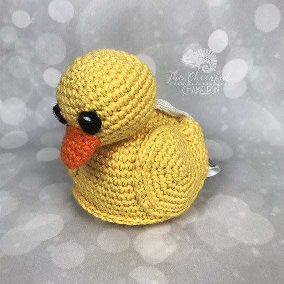 Yellow Duck Crochet Pattern Crocheted Ducky Rubber Ducky