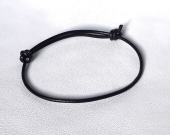 Gift for him Leather Bracelet Mens Bracelet black bracelets for man bracelet Adjustable Leather cord Bracelet friendship bracelet masculine