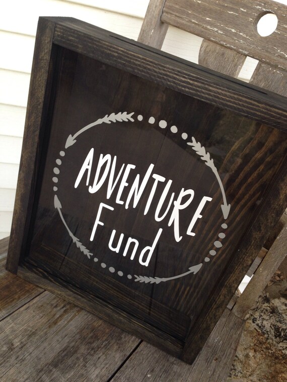 Adventure fund-Shadow Box-Mr and Mrs-Newlywed Gift-Money