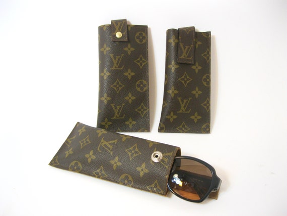 Louis Vuitton Eyeglass Case Made from authentic upcycled LV