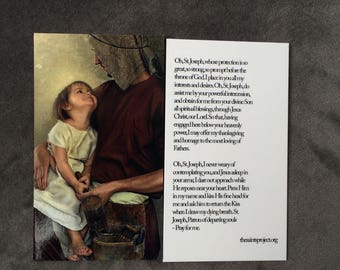 St. Joseph and Jesus Holy Card (3 per pack)