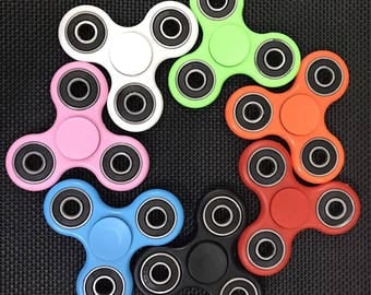 HOT NEW Fidget Spinners Hand Spinner Toy Adults Kids ADHD Stress Relief Bordem Fun Awesome Tri Spiner Very Fast Spins 2-3 Minute Spin Time!