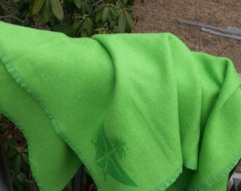 wool airline blanket, NOS, wool blanket, airline blanket, made in Canada, canadian blanket, saudi airlines blanket