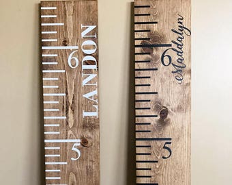 Growth Chart | Baby Shower Gift | Height Chart | Nursery Growth Chart | Kids Height Ruler | Wood Height Chart | Wood Ruler Large | Gift