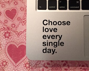 One Direction Harry Styles Stickers Vinyl Decal, Laptop Sticker, Fandom Stickers, Choose Love Every Single Day, Quote