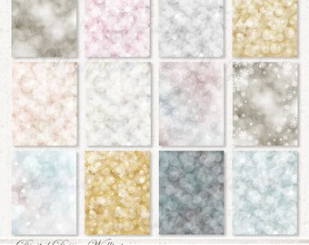 Bokeh Backdrop,Bokeh Overlay,Bokeh Digital Backdrop,Holdiday Backdrops,Photo Backdrop, Backdrop,Bokeh Backdrop,Winter Bokeh,Snowflakes