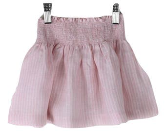 Rose water stripe skirt