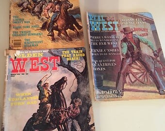 Vintage Real West Magazines - set of three