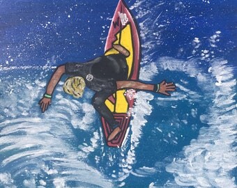Original Fine Art Giclee Print 11x14 "Throwing Buckets"