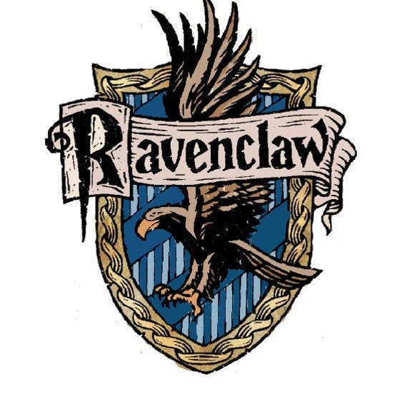 Harry Potter Poudlard motto and Ravenclaw. fully lined