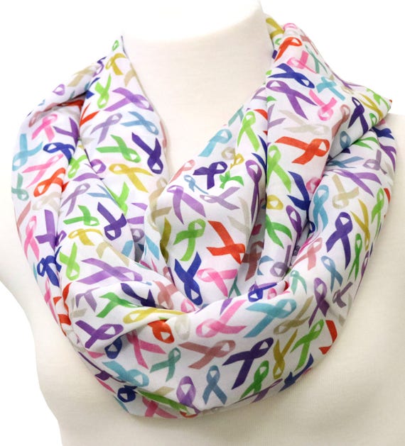 Cancer awareness scarf for cancer survivors cancer patient