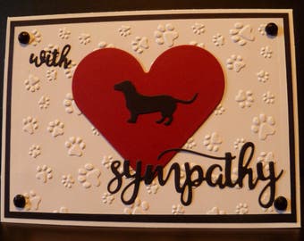 Dachshund sympathy | Etsy