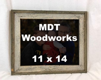 Barnwood Picture Frame Made With Reclaimed Wood