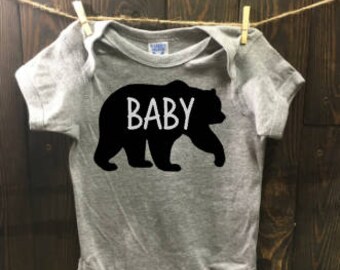 baby bear onesie- boy onesies- girl onesies