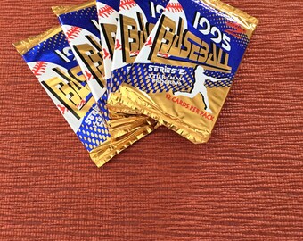 Five Unopened Packages of 1995 Score Baseball Cards