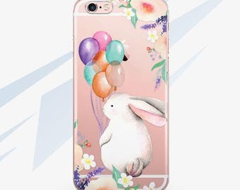 Rabbit Balloons 6 iPhone Case Phone Case iPhone 6s iPhone Case 6s Plus Phone Case 6 Plus iPhone 5 Case 5s Phone Balloons Bunny Case 0012