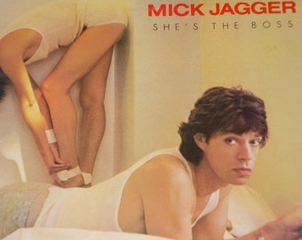 Mick Jagger vinyl record album, She's The Boss vintage vinyl record