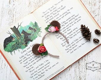 bear,bear ears headband, bear headband,spring,hair accessory,photo session,photo prop, woodland,newborn,newborn photography,newborn headband