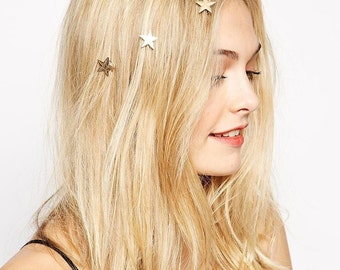 Star Bobby Pins, Gold Bobby Pins, Cute Bobby Pins, Star Hair Clip, Star hair Pins, Gold Hair Clip, Children Bobby Pins, Star Bobby Pins
