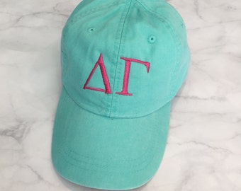 Delta Gamma Hat, Sorority Hat, Delta Gamma, Sorority Clothing, Sorority Gift, Chi Omega Gift, Tri Delta hat, ADPi gift, Gamma Phi Beta Hat