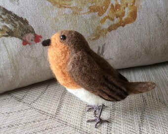 Needlefelted bird