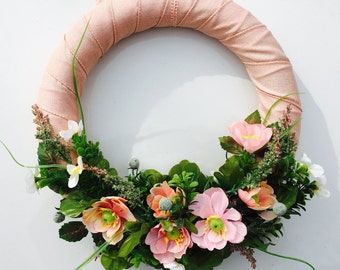 April Showers Bring May Flowers Wreath