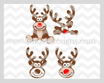 Christmas Bundle Reindeer SVG, DXF, PNG Files for Cricut and Silhouette cutting machines Christmas svg bundle, Reindeer svg file, svg files