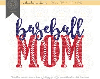 Baseball Mom SVG, girl, baseball svg, eps, dxf, png file, Silhouette, Cricut