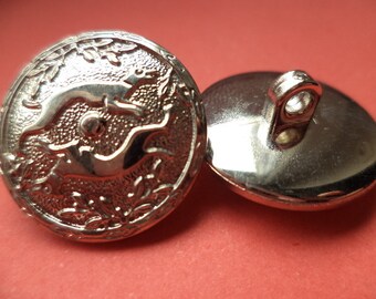 10 buttons silver 20mm (320) button