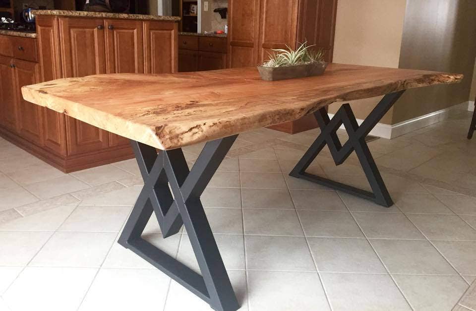 live wood kitchen table legs