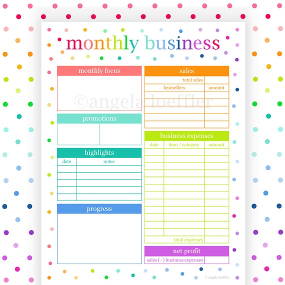 monthly business planning