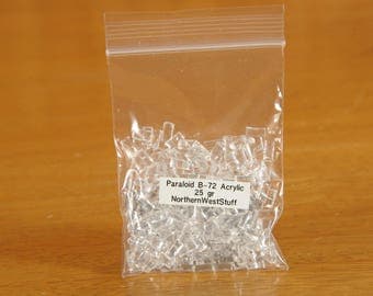 Paraloid (Acryloid) Acrylic B-72 Copolymer Lacquer/Adhesive - (Contact to request actual ship cost for multi items)