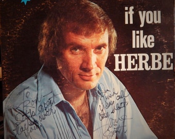 HERBE SMITH: If You Like Herbe 12" Vinyl LP (1977) Personally Autographed Front Cover! So Darlin (1959 w/ Jordanaires,Elvis' backup group!)