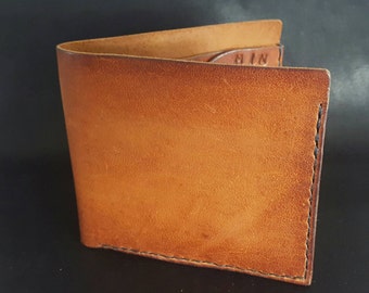 Minimalist Men's Billfold Wallet // Available in Whisky or Matte Black // Australian Handmade + Leather