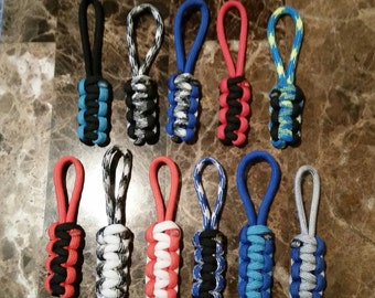 Items similar to 4 Paracord Zipper Pulls Nexus Glow in the Dark ...