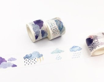 Cloud and Rain Washi Tape