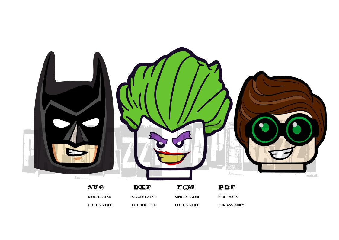 Download Lego Batman Movie SVG FCM DXF for Cricut Design Space