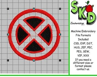 X men Applique Patch Embroidery Design - Comic Inspired